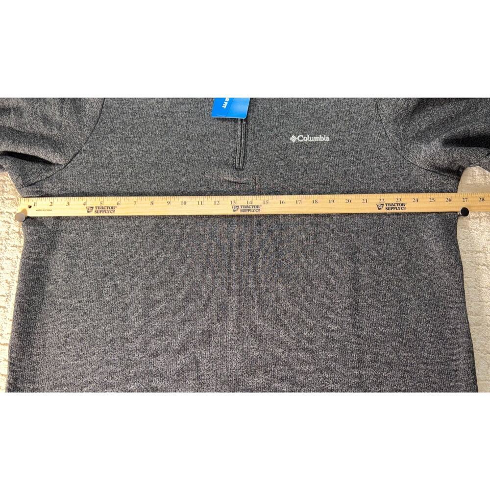 COLUMBIA XL Great Hart Mountain III Half Zip gray MENS Jacket NEW - Picture 4 of 8